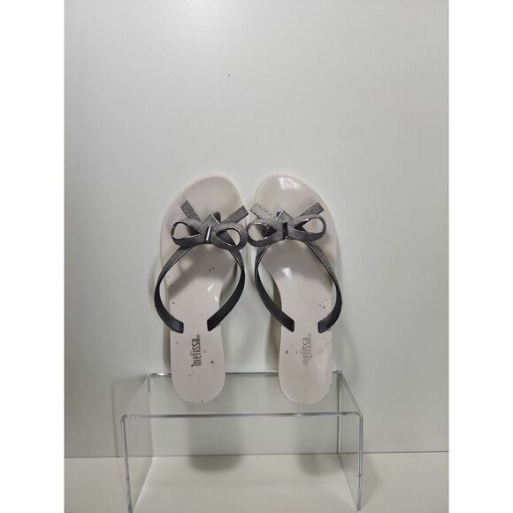 MELISSA Thong Jelly Sandals Harmonic Chrome II Size 5 - Picture 1 of 6